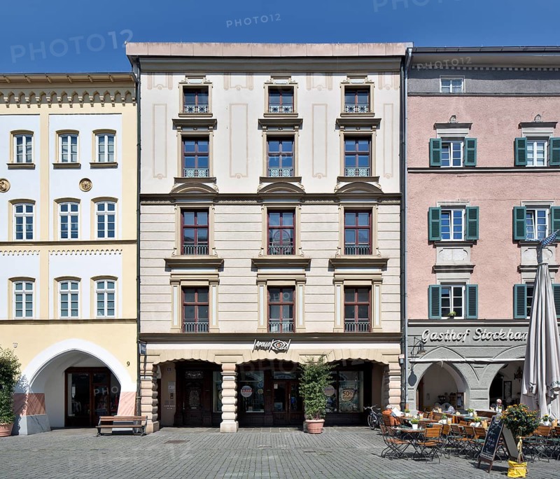 Historic residential and commercial buildings at Max-Josefs-Platz