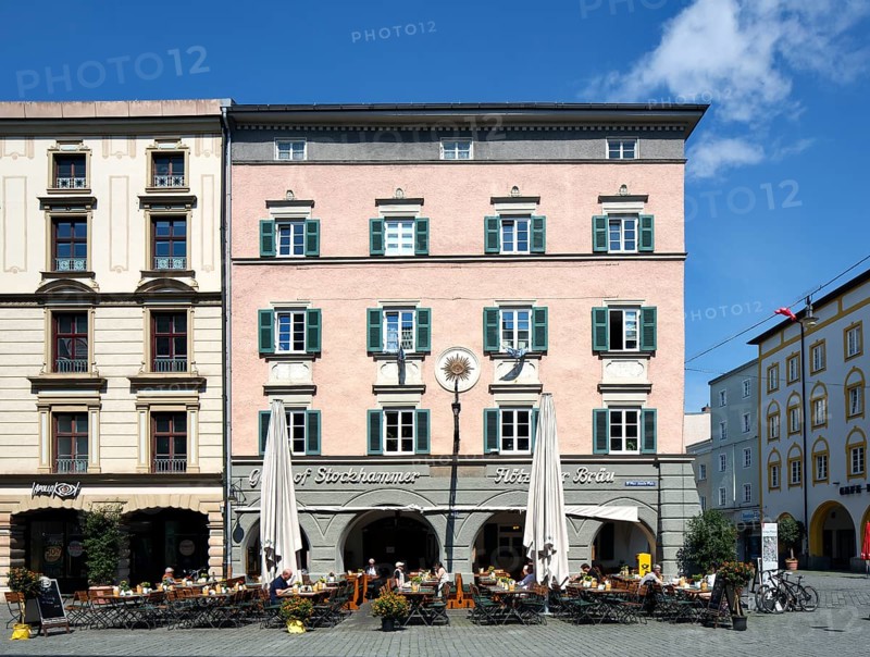 Historic residential and commercial buildings at Max-Josefs-Platz
