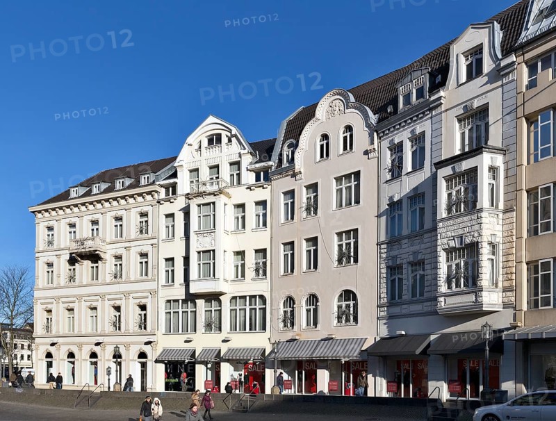 Town houses from the Wilhelminian time on the Munsterplatz