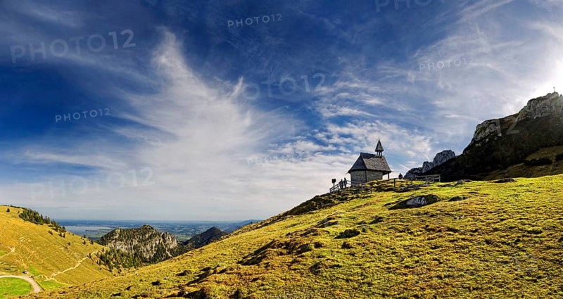 Steinling Alm Chapel below Kampenwand