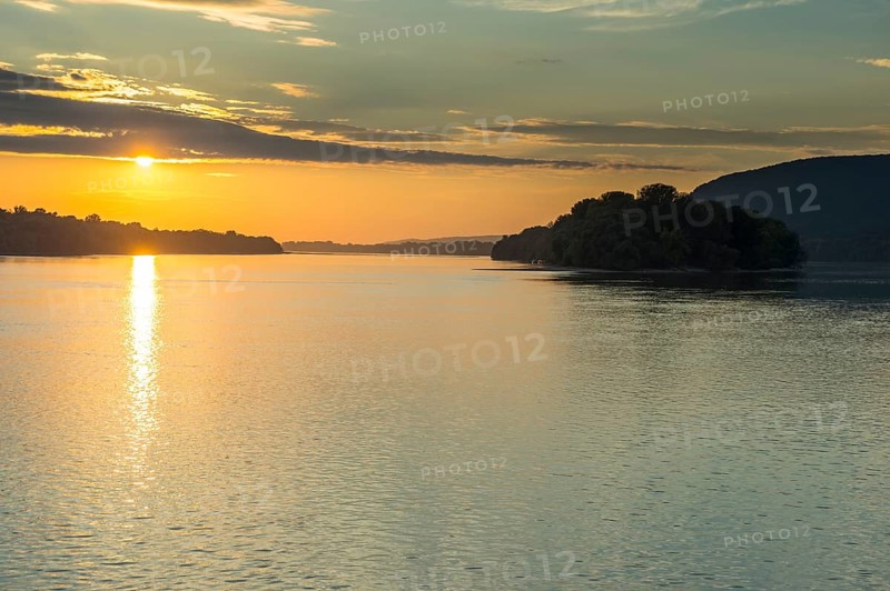 Sunset over the Danube