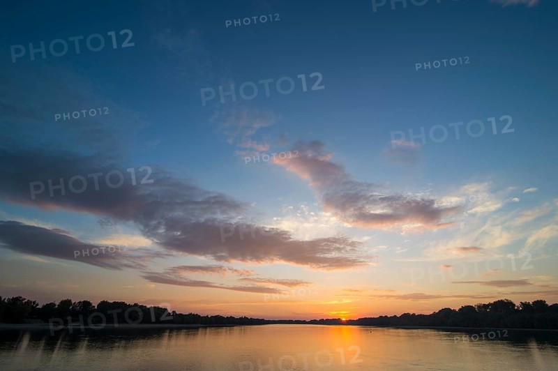 Sunset over the Danube