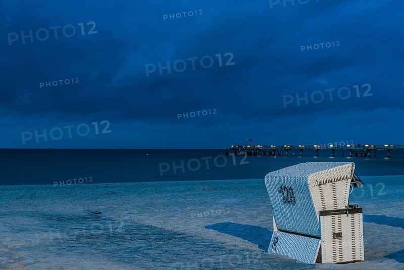 Beach chair on the beach