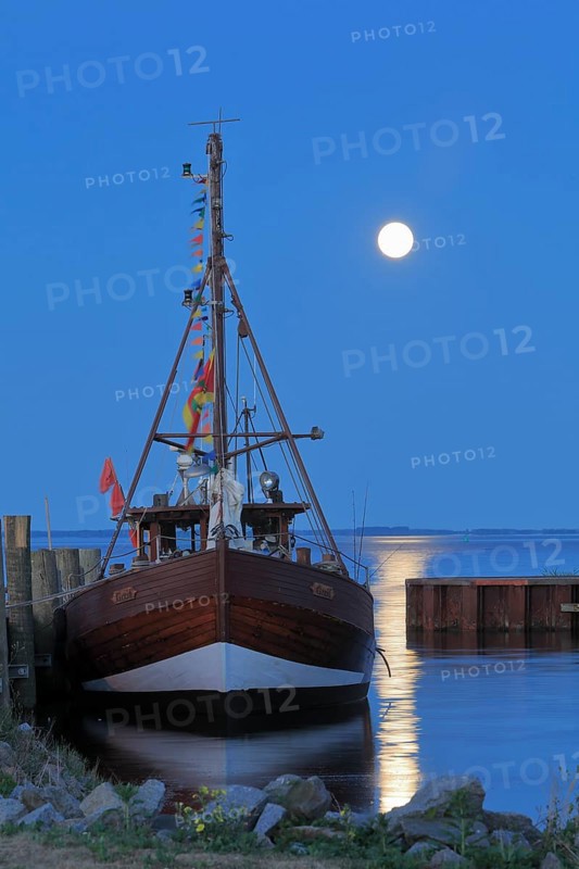 Fishing boat in harbor