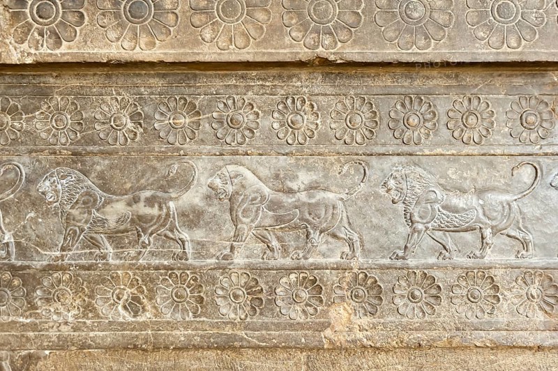 Ancient relief of the Achaemenid