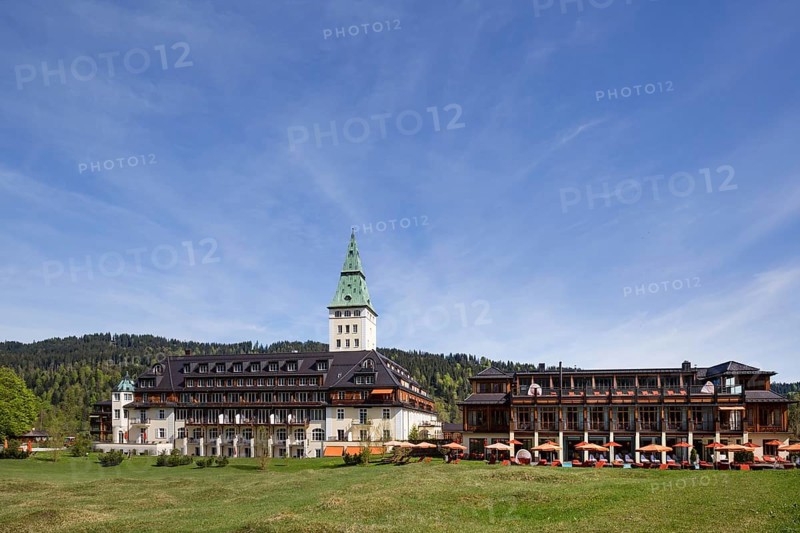 Schloss Elmau castle hotel with spa area