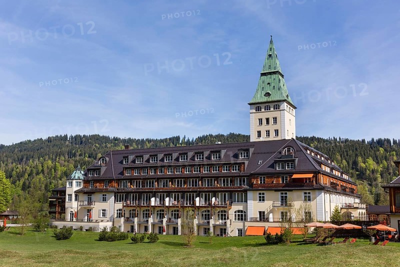 Schloss Elmau castle hotel with spa area