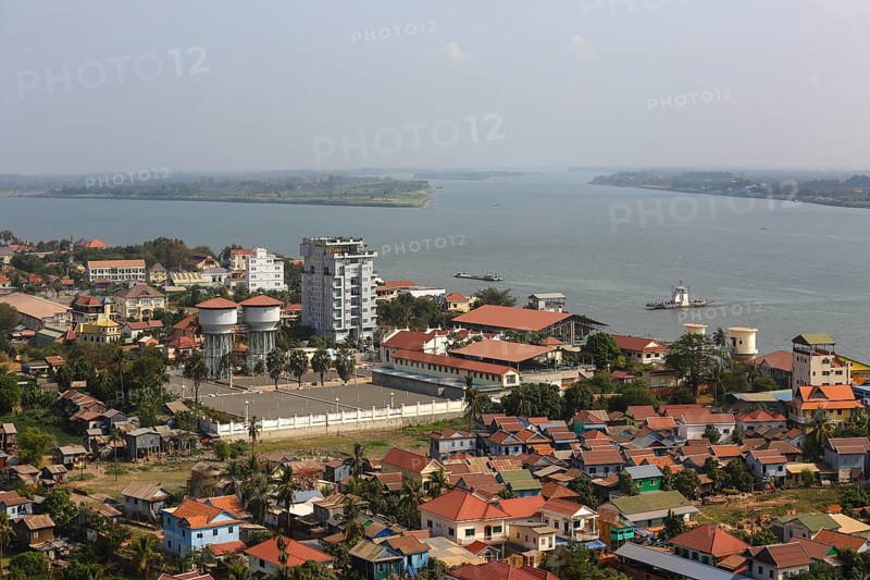 Views of Mekong river and the city