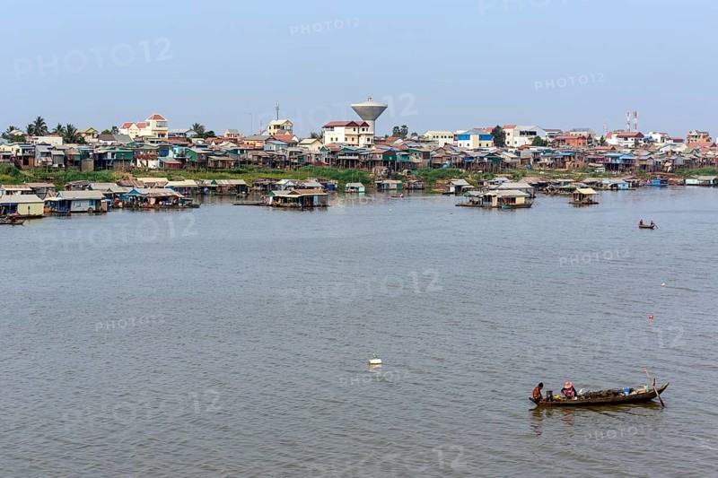 Fishing boat in the Tonle Sap River