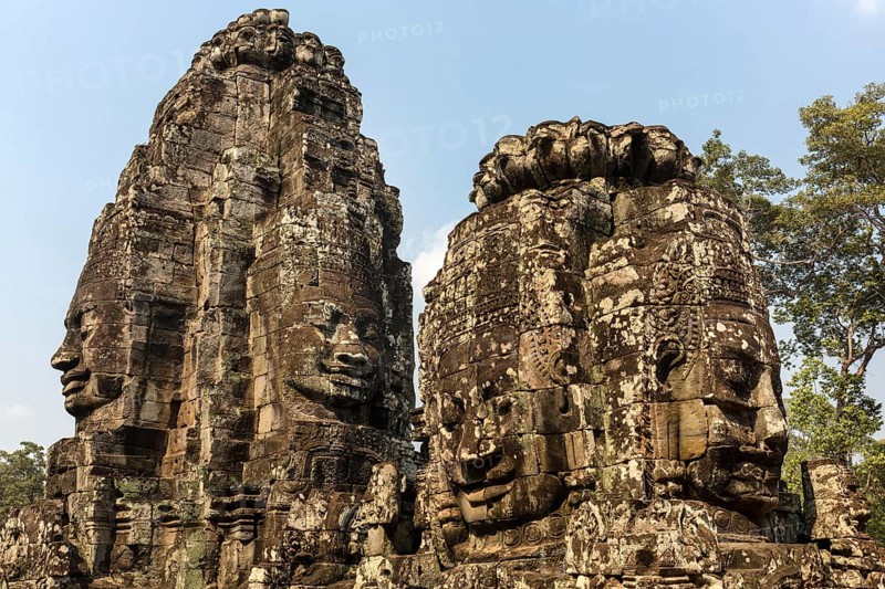 Towers with the face of Bodhisattva Lokeshvara