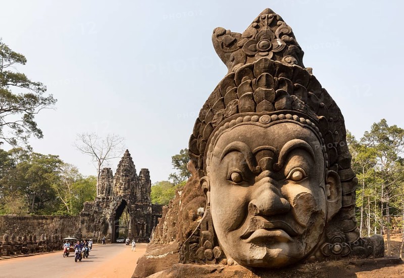 Face of an Asura statue