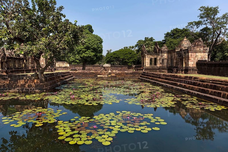 Lotus pond in front of the eastern gopuram