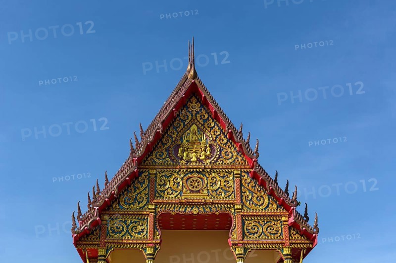 Gable of Wat Klang temple