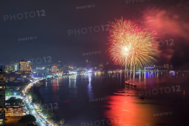 Fireworks at night