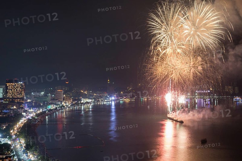 Fireworks at night