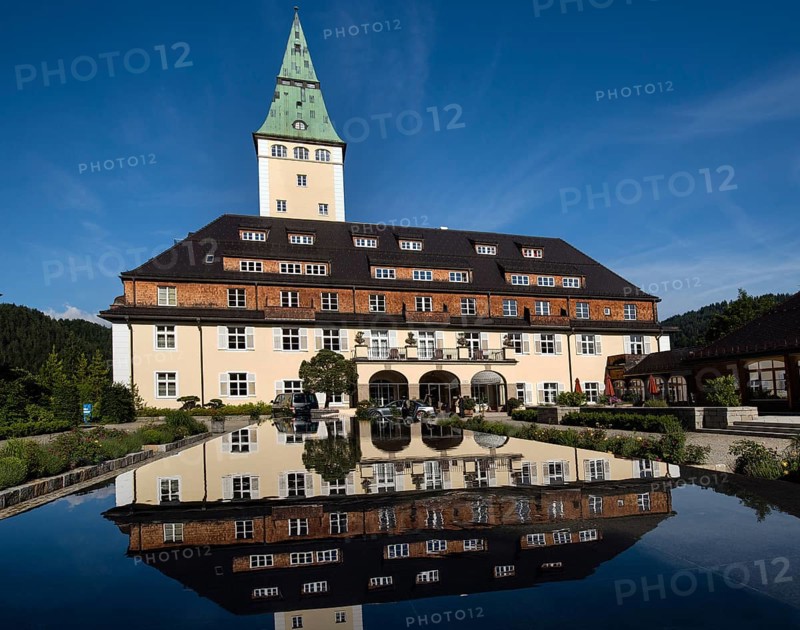 Schloss Elmau Castle Hotel with tower