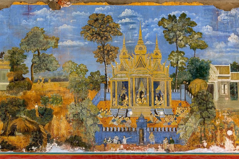 Mural from the Ramayana epic