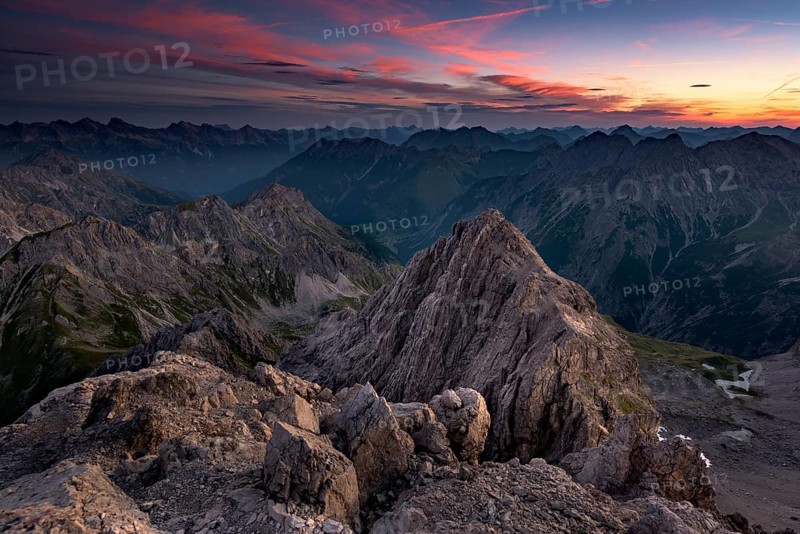 Lechtal Alps at sunrise