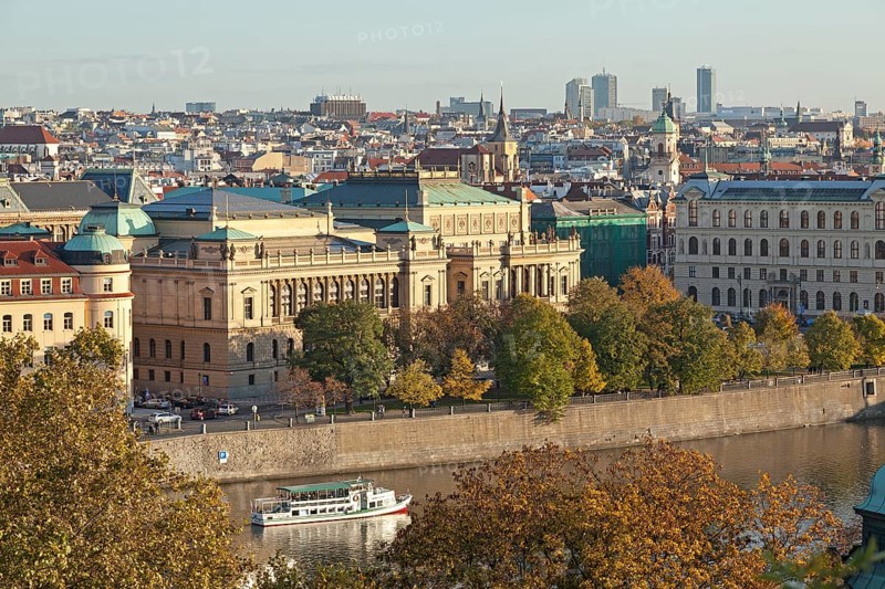 iew from the Letna hill on the Rudolfinum with historic centre