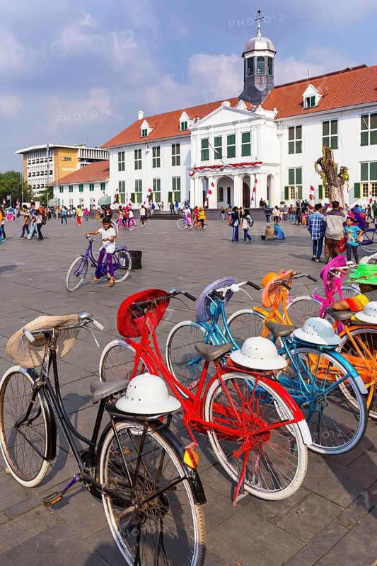 Colourful bicycles