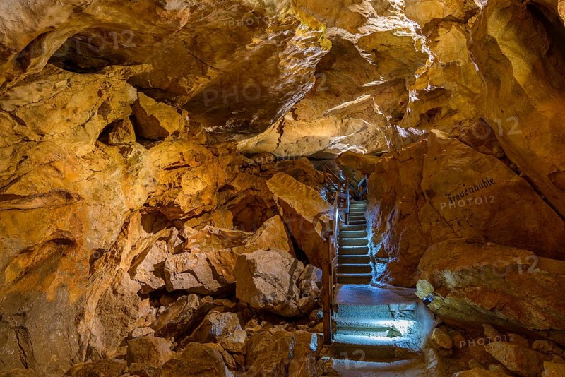 Part of the Frauenhohle cave