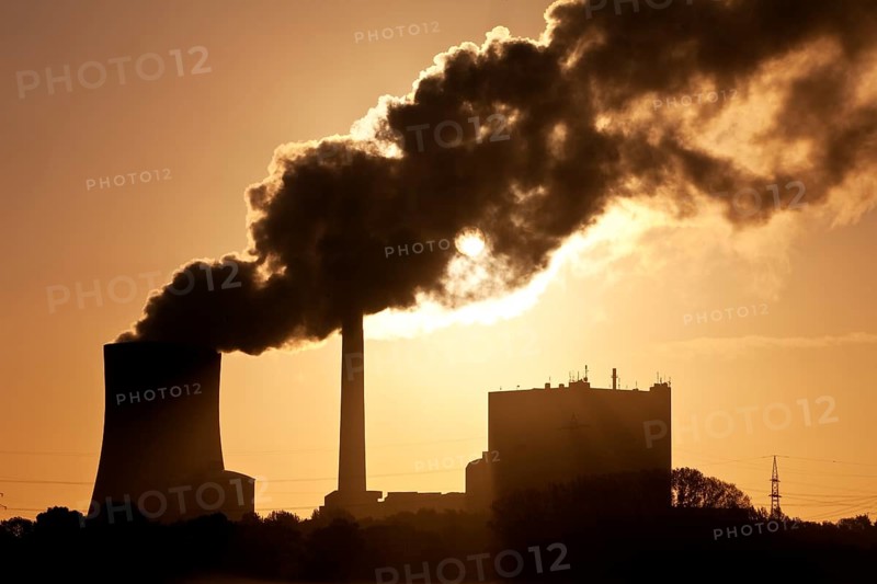 Heyden power plant at sunrise