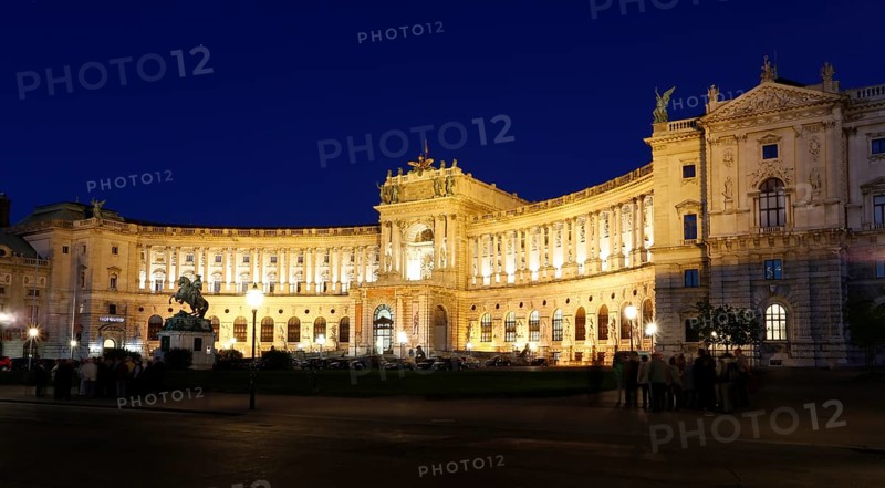 Hofburg palace in the evening