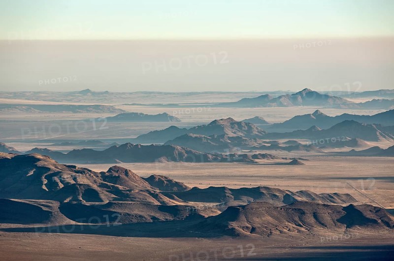 Isolated mountain ridges and C27 gravel road