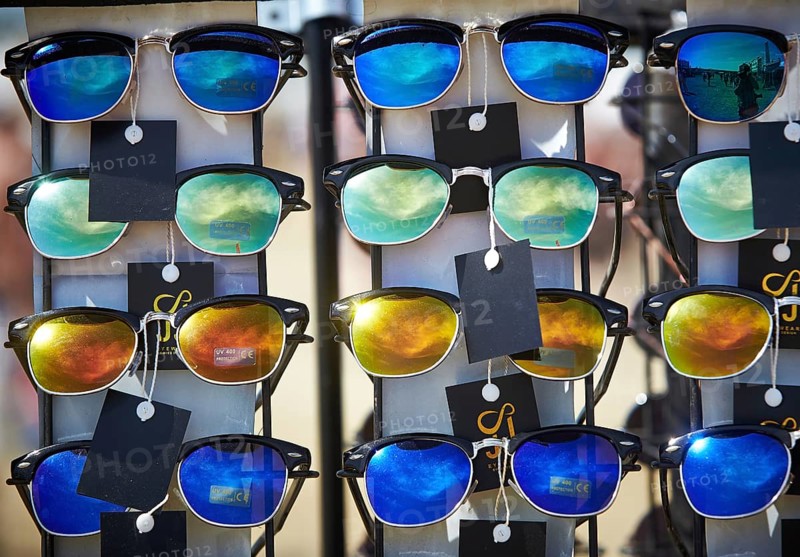 Sunglasses on stall
