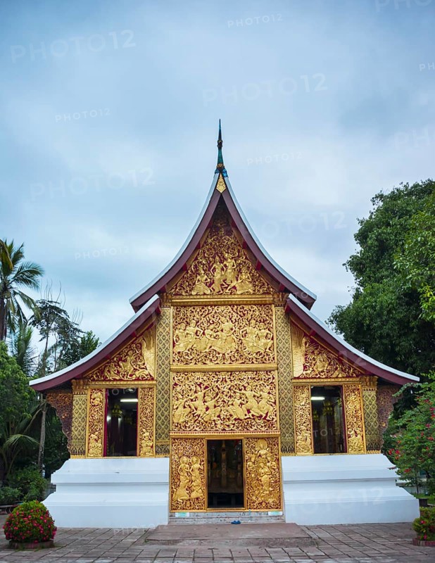 Funerary chapel in the temple Wat Xieng Thong
