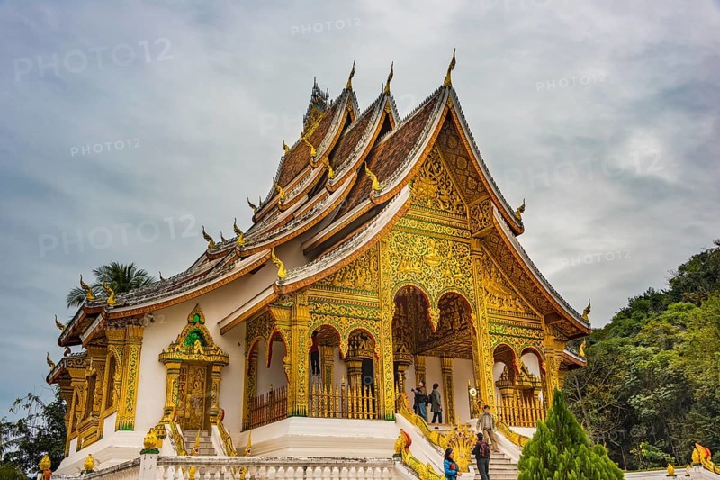 Buddhist temple Haw Pha Bang at the Royal Palace