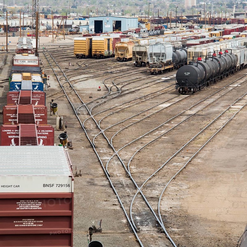 The Union Pacific Denver North Rail Yard