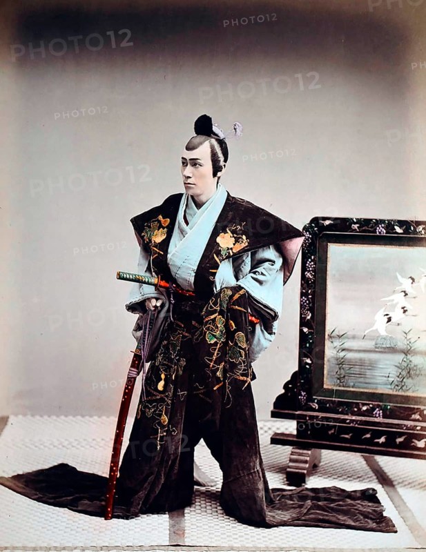 Samurai with sword