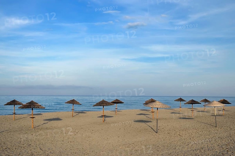 Sunshades on the beach
