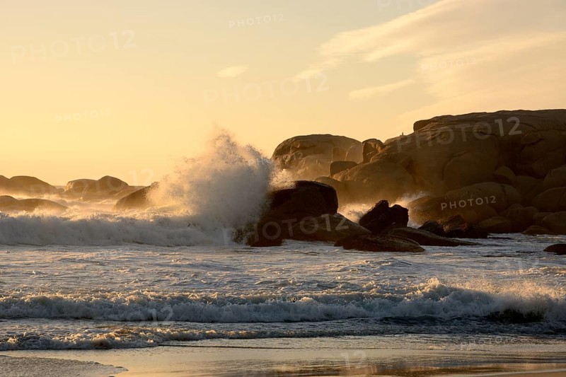 Waves on the beach of Camps Bay