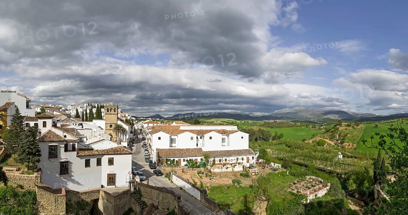 Townscape with the church Iglesia Padre Jesus