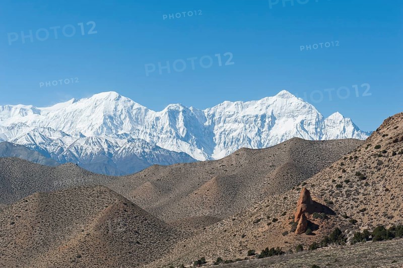 Barren hilly landscape