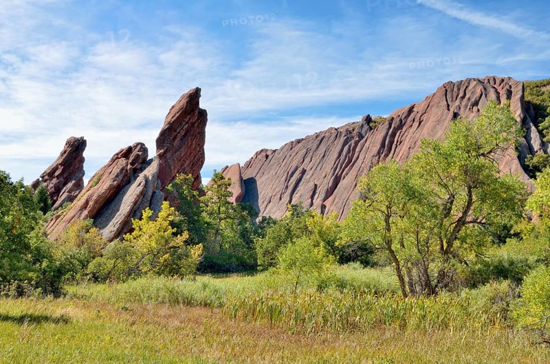 Red sandstone formations