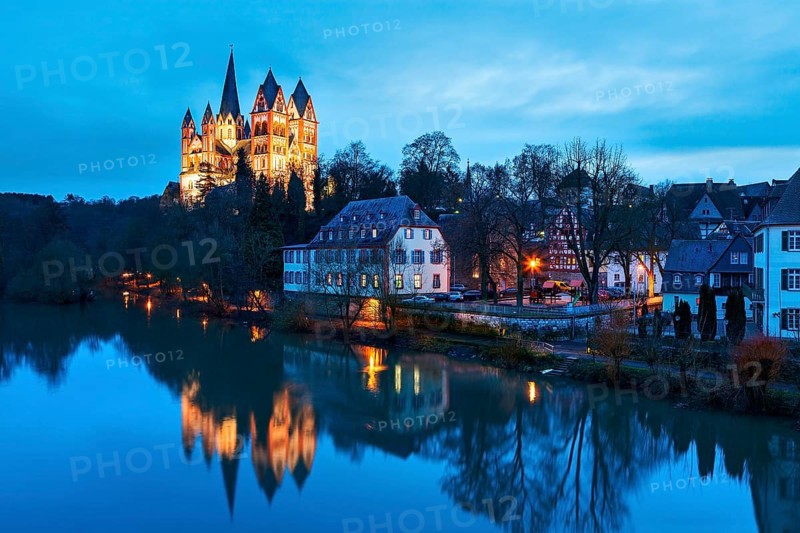 Limburg Cathedral at dusk