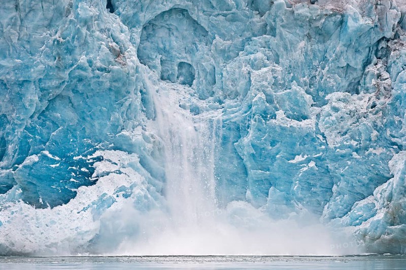 Calving glacier