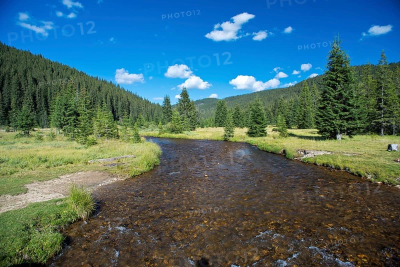 Mountain landscape with river