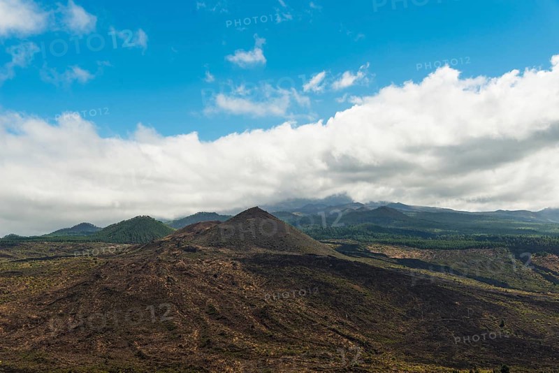 Volcanic landscape surrounding Santiago del Teide