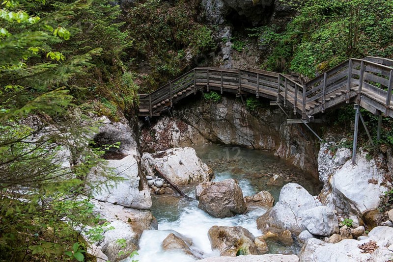 Boardwalk in the Seisenbergklamm