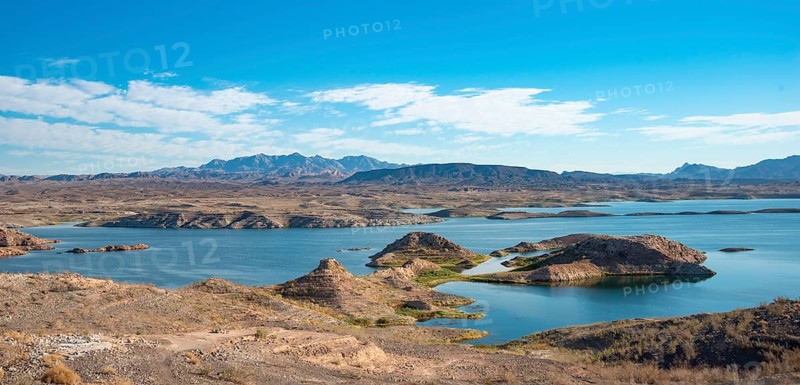 Barren landscape at Lake Mead