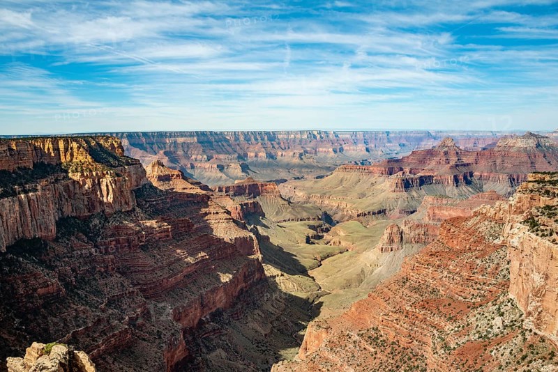 View of canyon landscape