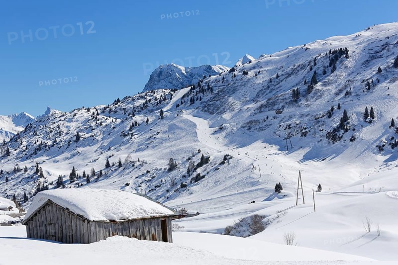 Ski resort at Mt Hochtannberg