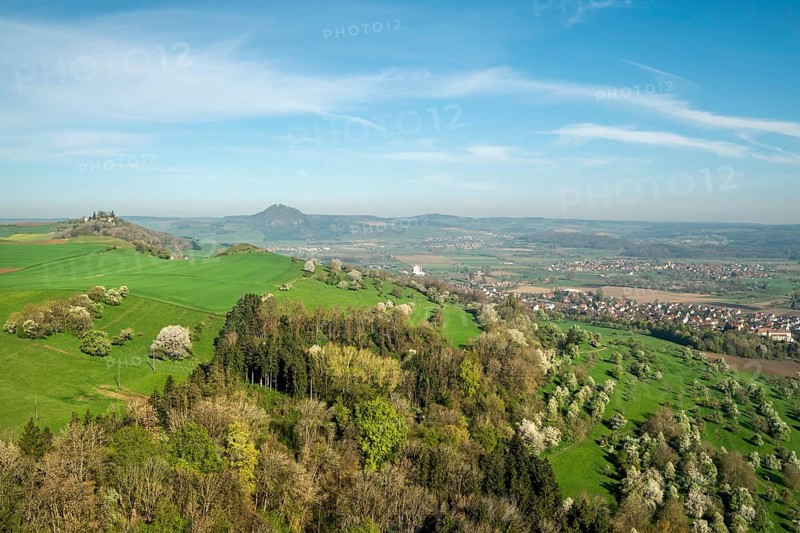 View from Mt Hohenkrahen across the Hegau landscape