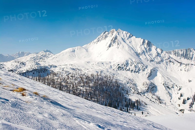 Mondscheinspitze Mountain in winter
