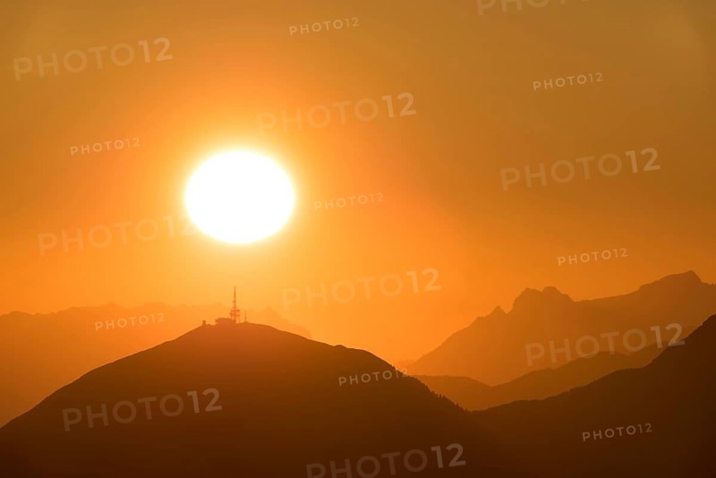 Sunrise above Patscherkofel mountain