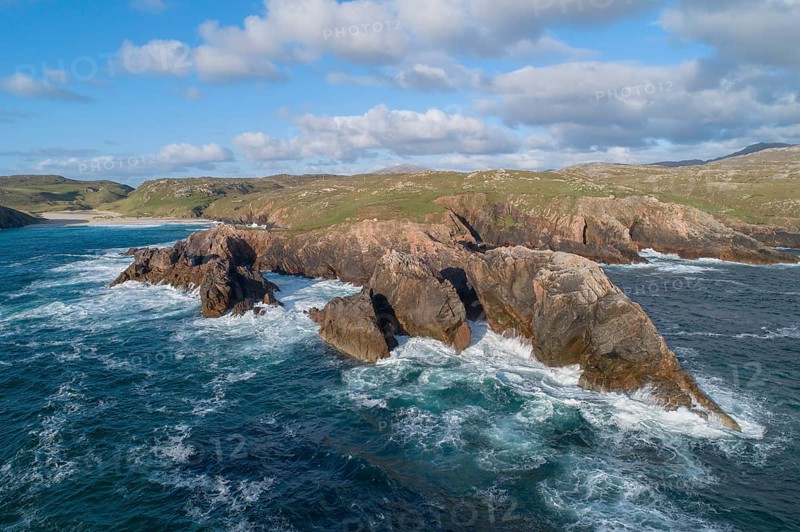 Rugged rocky coast of Mangersta